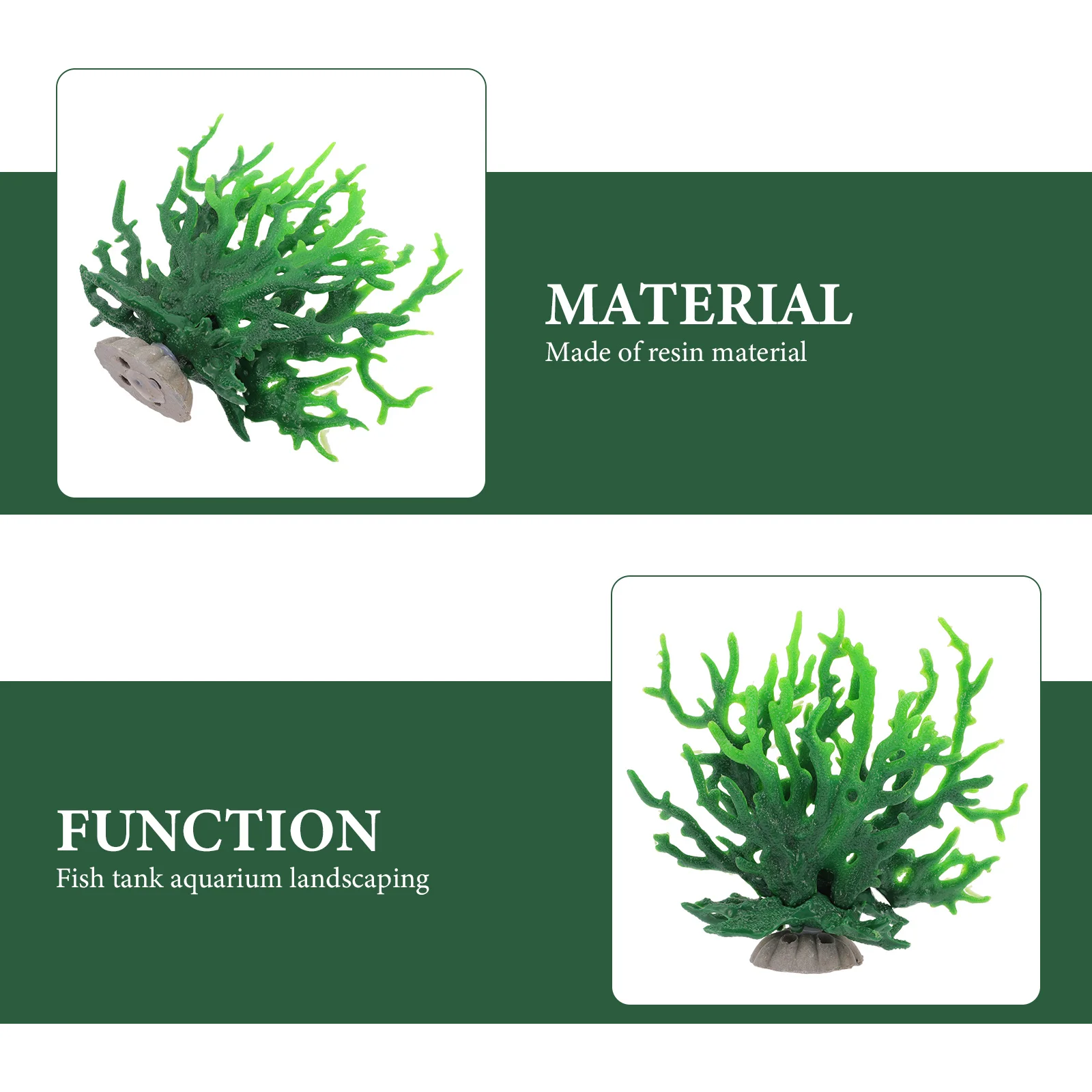 

Simulation Resin Coral Fish Tank Decor Lifelike Aquarium Ornament Safe for Pets Long Lasting Use Artificial Aquatic Coral Decor