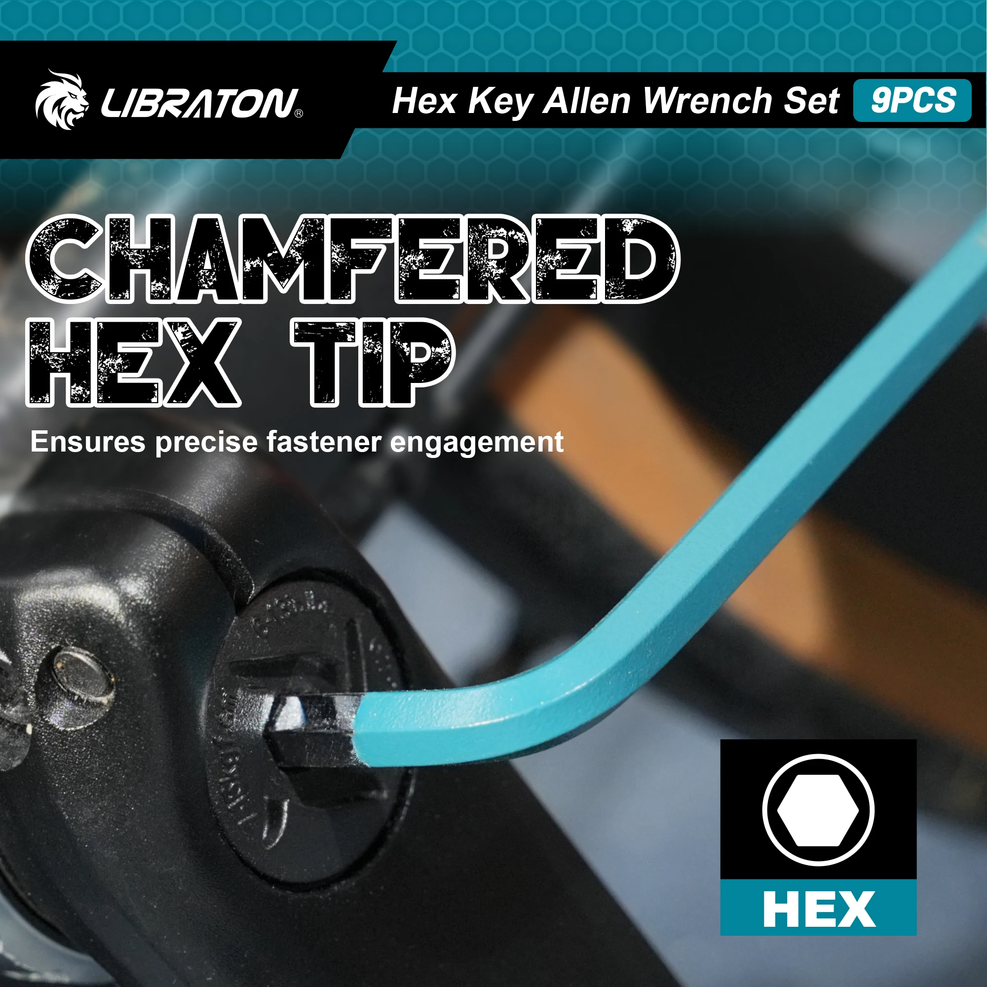 Imagem -06 - Libraton-hex Allen Wrench Grupo Braço Longo Hex Key Conjunto para Bicicleta Reparação de Motocicleta Household Faça Você Mesmo Ball End 1.5 mm 10 mm Metric Pcs