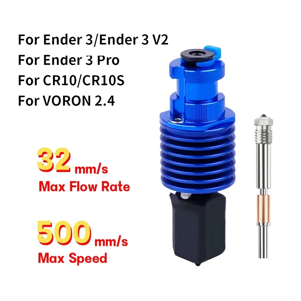 

Высокоскоростная печатающая головка, обновленный комплект V6 Hotend для Ender 3/Ender 3 PRO/VORON 2,4, комплект Hotend для 3D-принтера, экструдер J-образная головка для Prusa I3