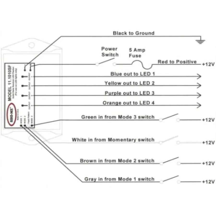 Sho-Me 4 Output LED Strobe Effect Flasher