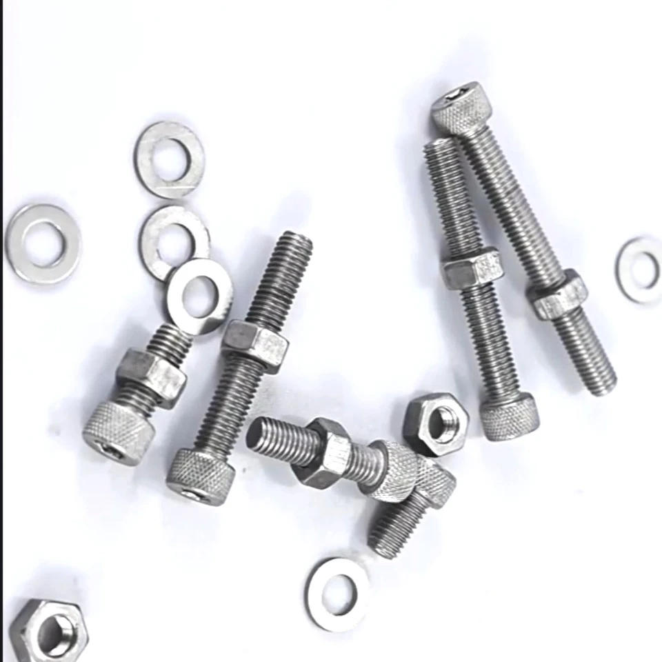 

TA2 Titanium Hexagon Socket Head Cap Screw Gr2 Pure Titanium Round Head Screw Bolt Nut Washer M10 M12 M14 M16 Hardware Tools