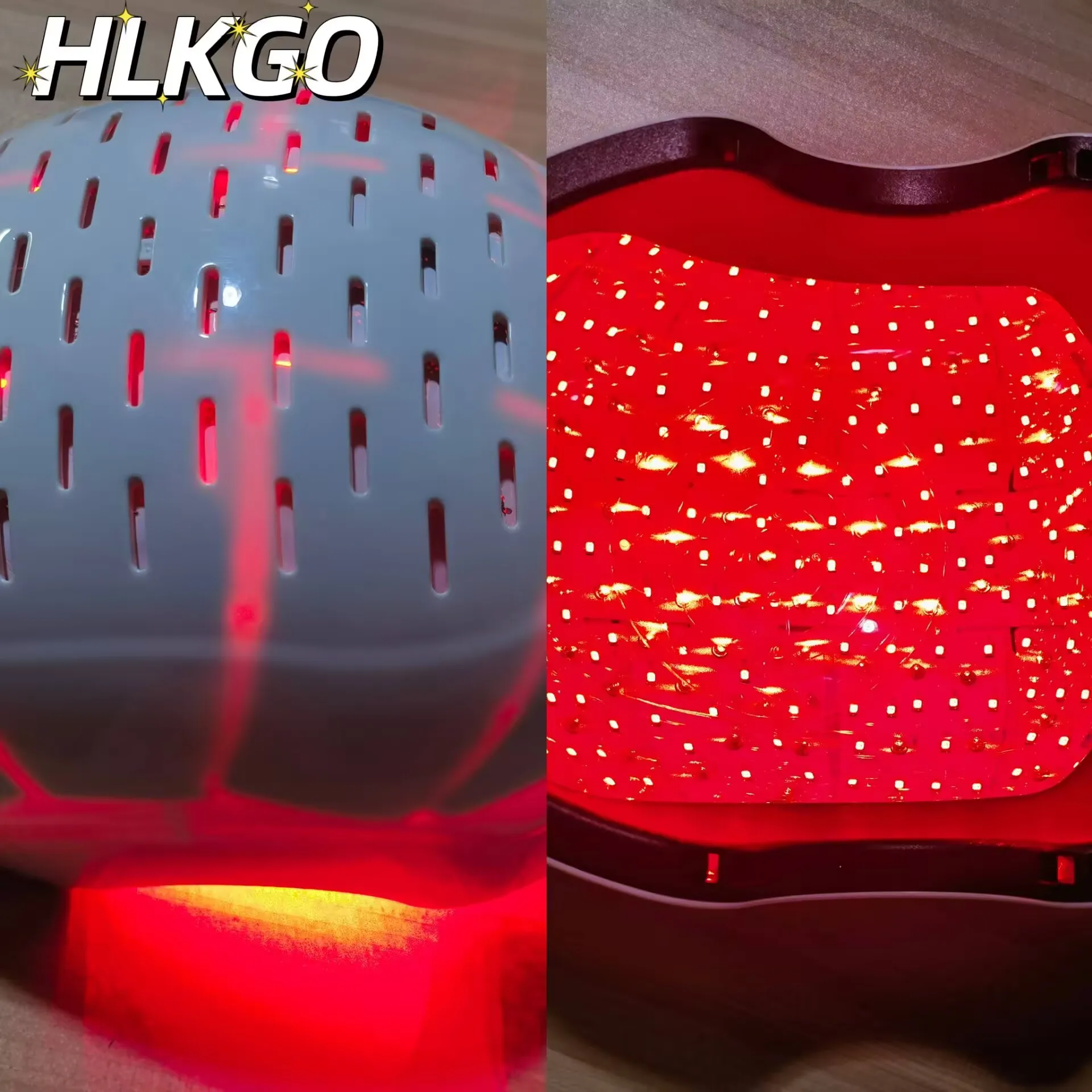 

HLKGO 300Pro 6750mW Hair Growth Helmet - 90 Lasers & 210 LEDs for Androgenetic Alopecia, Smart Remote Control (90+210 Lasers/LED