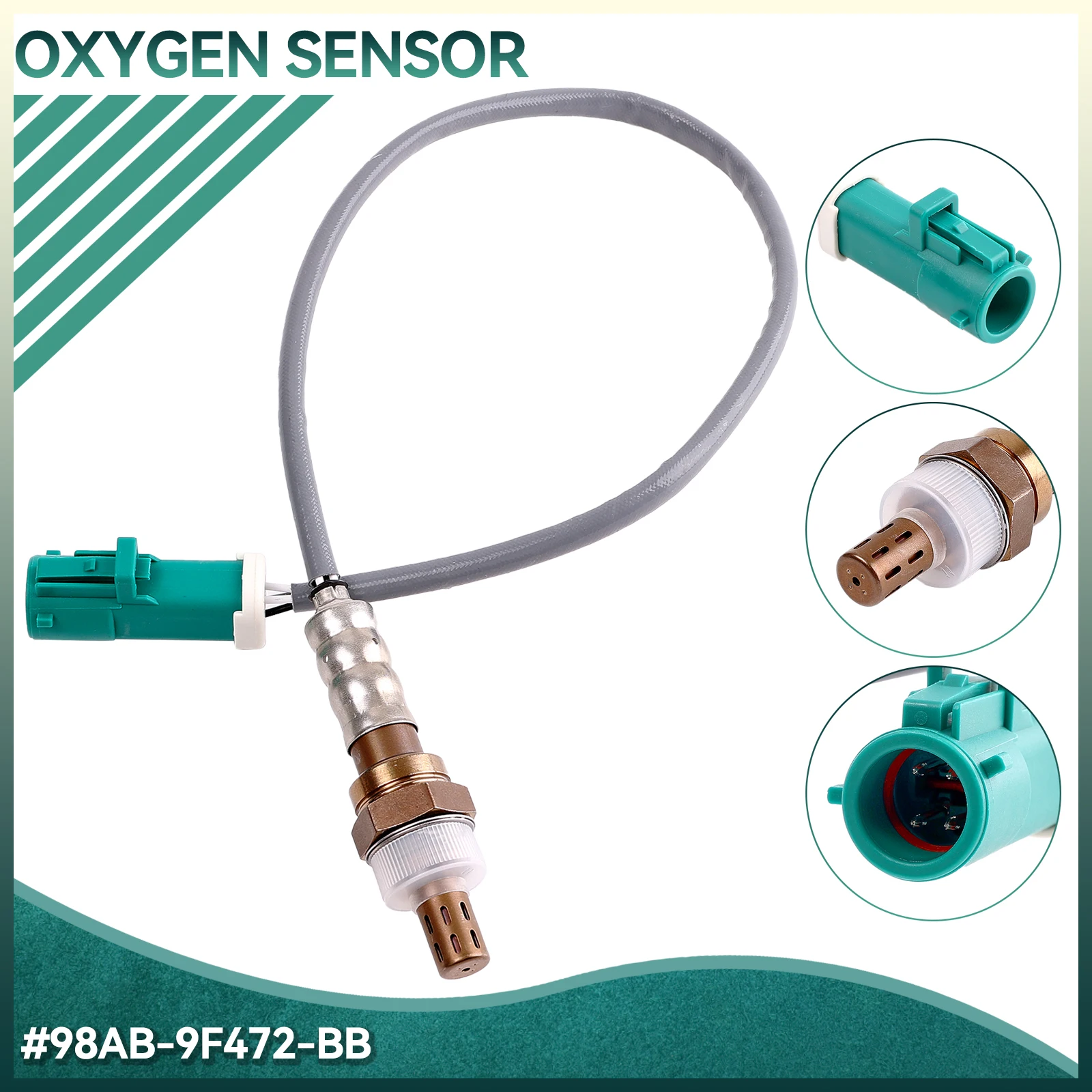 98AB-9F472-BB 98AB9F472BB O2 Oxygen Sensor Air Fuel Ratio Sensor For Ford Fiesta MK4 MK5 Van Focus Fusion Ka Mondeo MK1 MK2 MK3