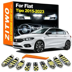 ZITWO 11Pcs LED Bulb Interior Dome Map Reading Light Kit For Fiat Tipo 2015 2016 2017 2018 2019 2020 2021 2022 2023 Accessories
