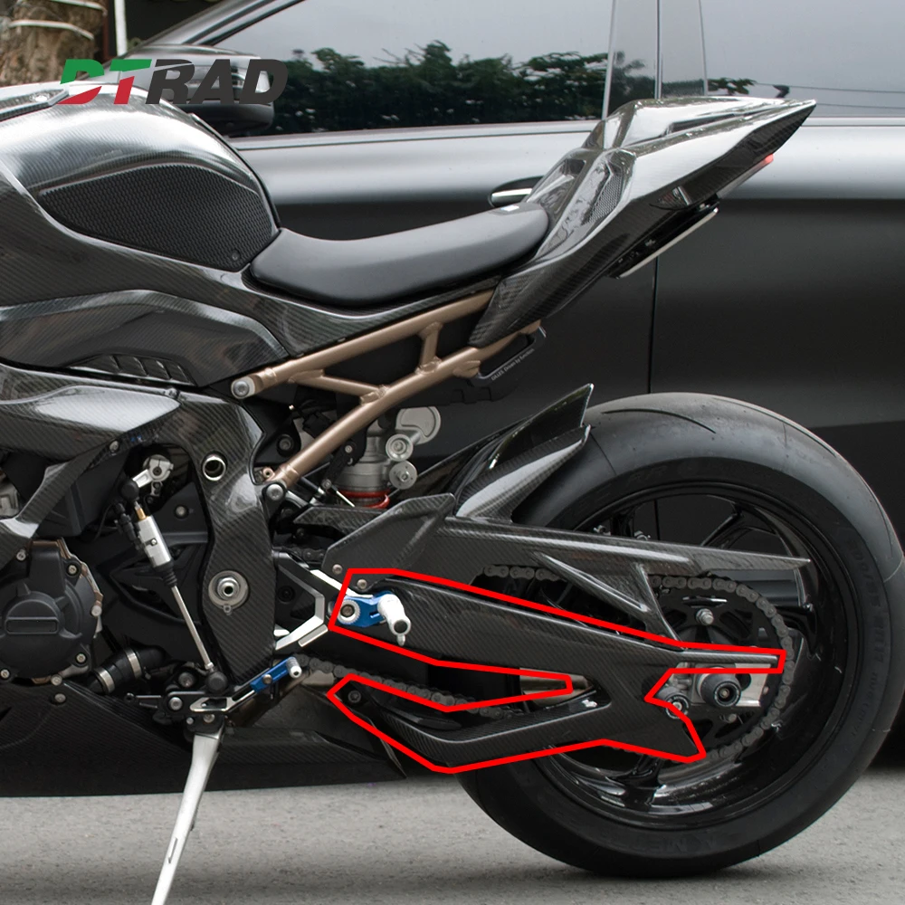 

For BMW S1000RR 2021-2024 M1000RR 2023-2024 Carbon Fiber Swingarm Covers Motorcycle Belt Protector Fairing Kits Accessories