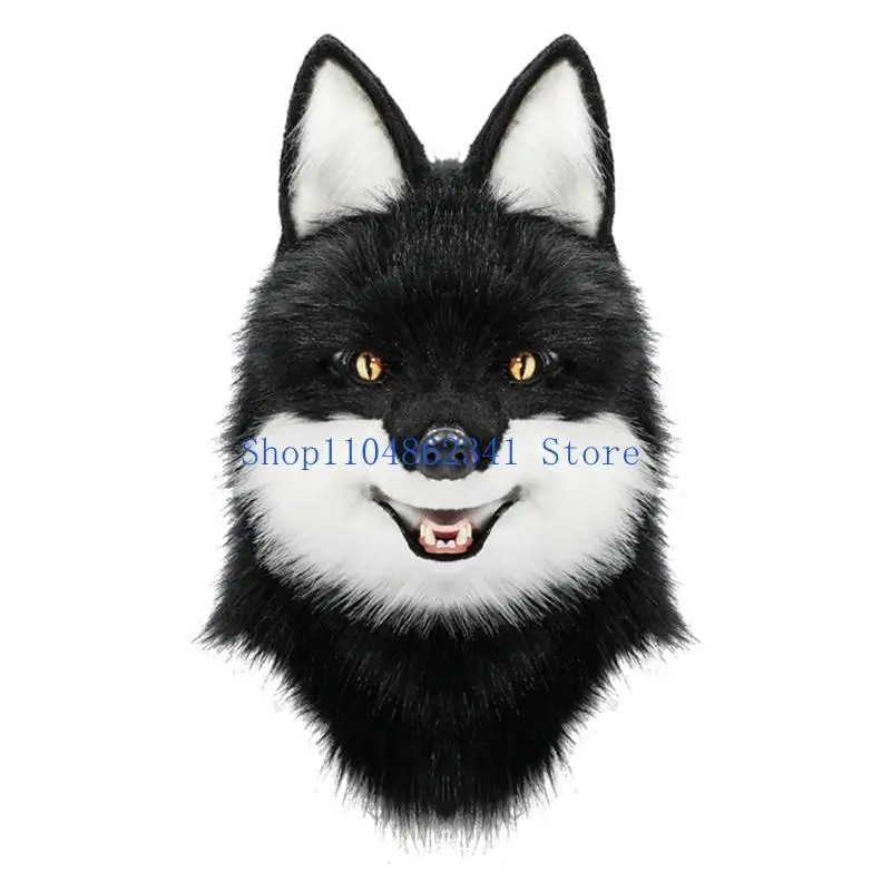 5asd 할로윈 늑대 헤드기어 코스프레 및 테마 행사를 위한 현실적인 동물 마스크