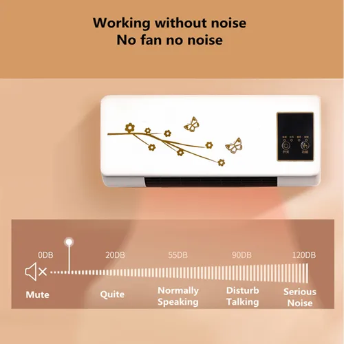 벽 히터 및 에어컨 콤보 넓은 범위, 전기 냉각 및 난방기, 침실용 리모컨 포함, 2 in 1 