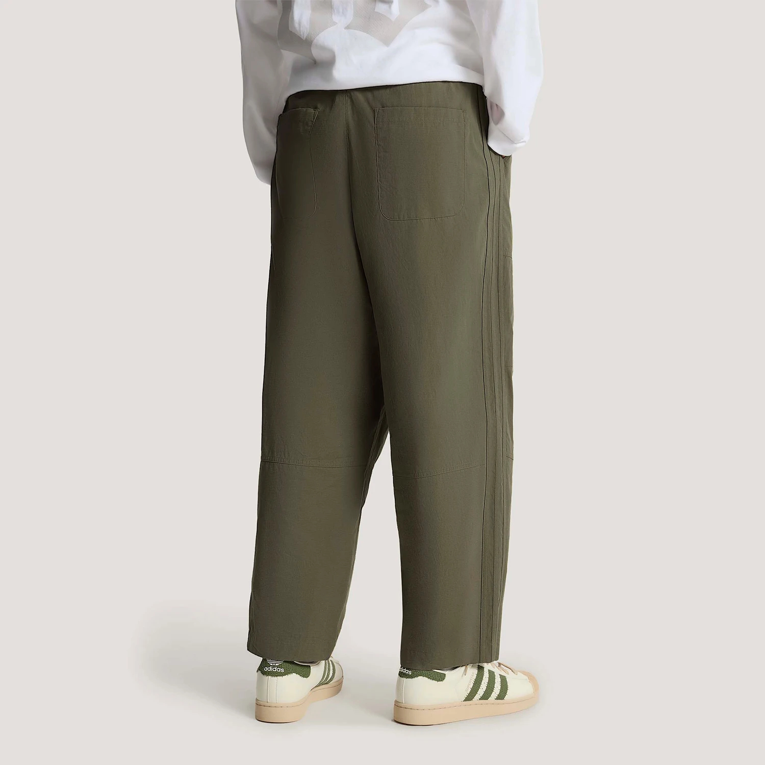 Adidas Authentic Three Leaves Men's Loose Casual Wear-Resistant Woven Pants KT3044