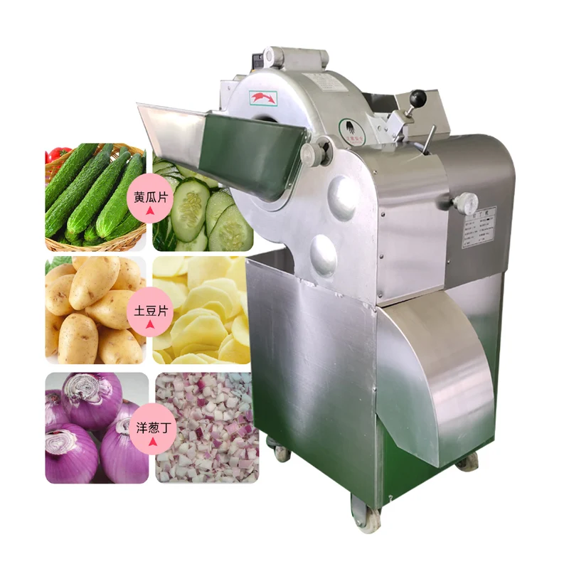 

Commercial Vegetable Cutting Machine Diced Radish Potato Chunks Vegetable Canteen Multi-Function Slicing Shredding Dicing Machi