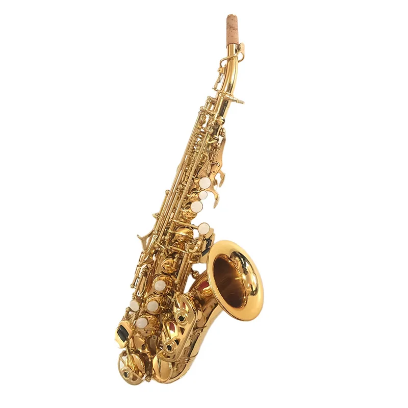 

Саксофон-сопрано, профессиональный B-плоский саксофон для детей и взрослых, саксофоны, лаковые золотые деревянные духовые инструменты для начинающих