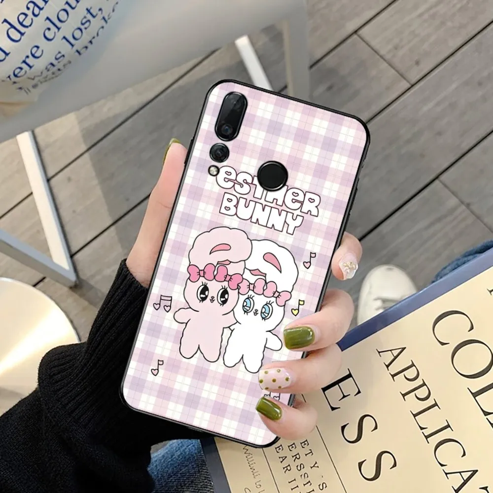 E-Esther B-Bunny Phone Case For Huawei Y9 6 7 5 Prime Enjoy 7s 7 8 plus 7a 9e 9plus 8E Lite Psmart Shell