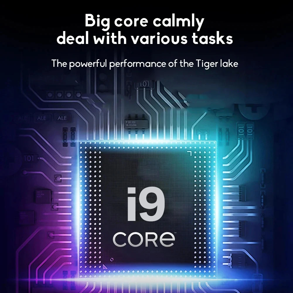 2025 New Core i9 8950HK Portable Laptop Computer 16GB DDR4 1TB 2TB SSD 14.1" Notebook Windows 11 Pro 4K Office Study Gaming PC