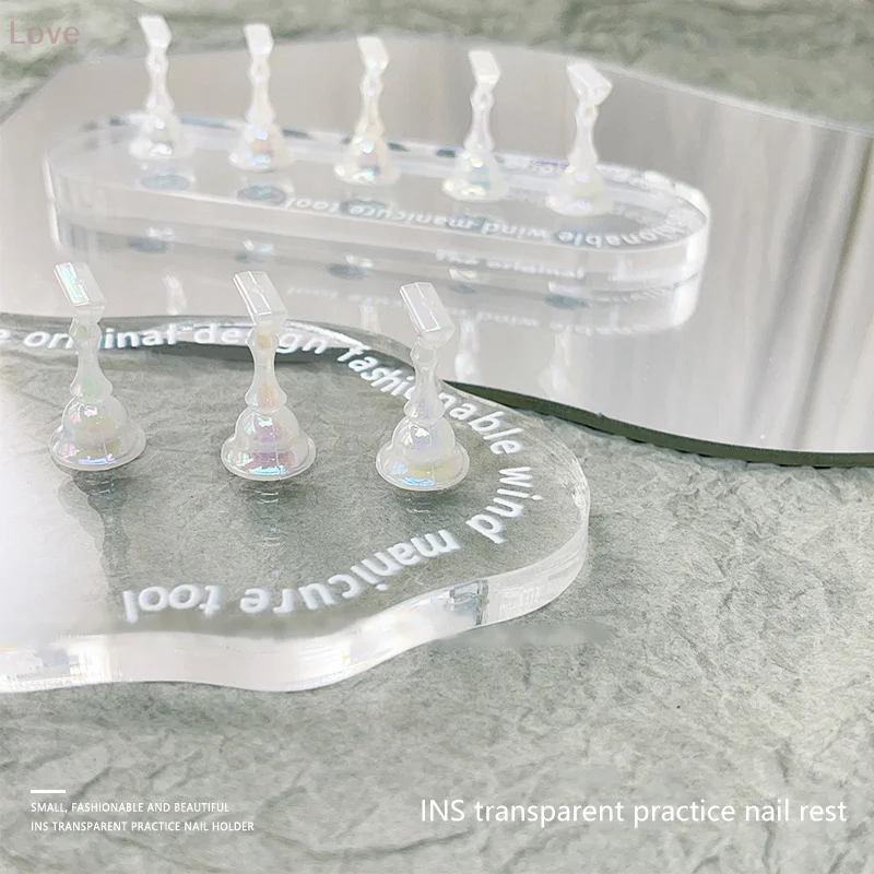 [L&P] マグネットネイルホルダー 付け爪練習スタンド クリスタルベースホルダー ネイルアートディスプレイ アートサロンDIY＆練習用