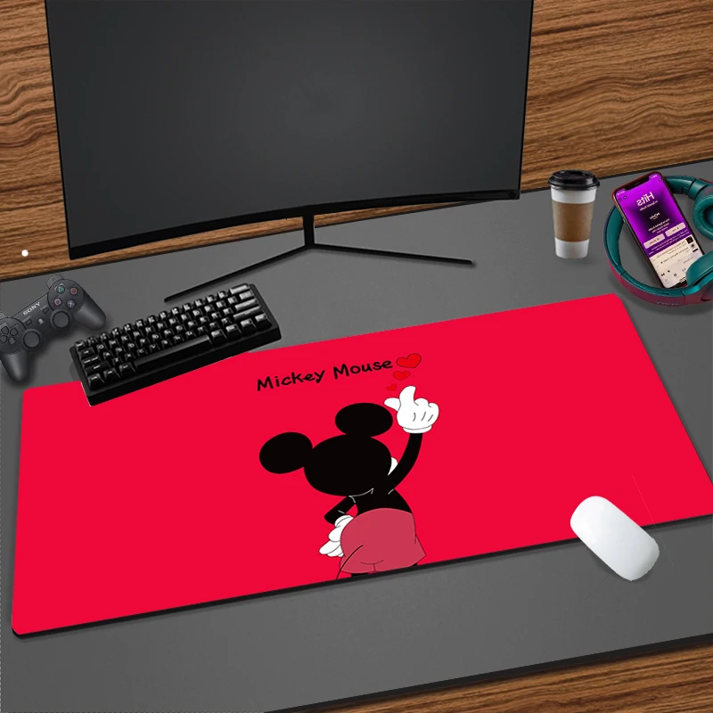 

Mouse Pad Gamer Mickey and Minnie Desk Mat PC Computer Sexy Anime Mousepad Keyboard gaming Accessories Mausepad