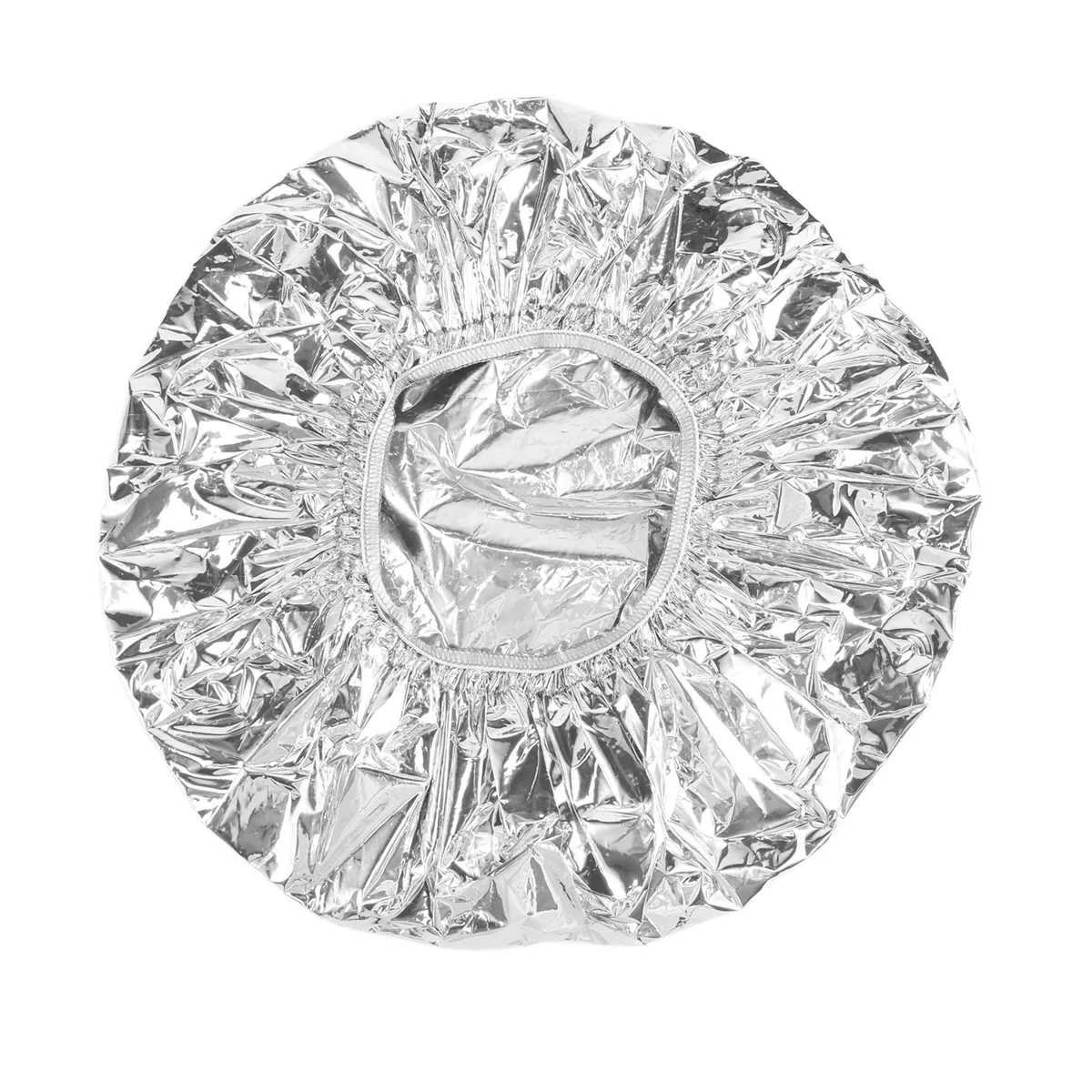 Touca de banho com isolamento térmico, chapéu de folha de alumínio, touca de banho elástica para mulheres, salão de beleza, banheiro-prata hy