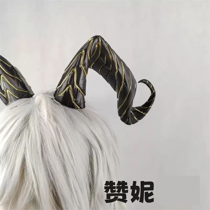 Game Wuthering Waves Zani Cosplay Horns Earrings Headwear Ear Hair Accessories Halloween Party Women Girls Carnival