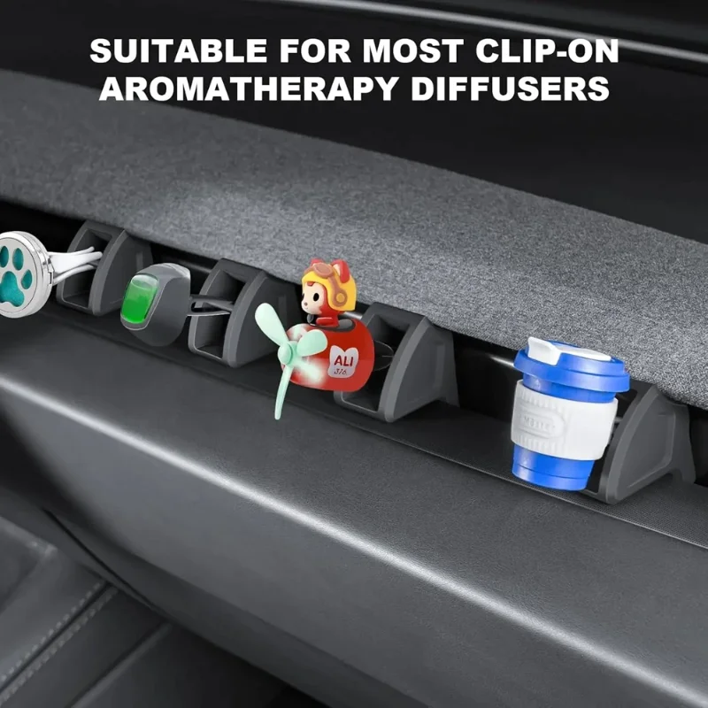 Clip de aromaterapia para salida de aire para Tesla Model Y Juniper 2025 Model 3 Highland 2024 2025, soporte de ambientador de silicona para coche, piezas de coche