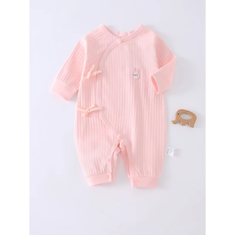 Spring Cartoon Long Sleeve Baby Girl Romper 100%Cotton Soft Newborn Jumpsuits Clothing