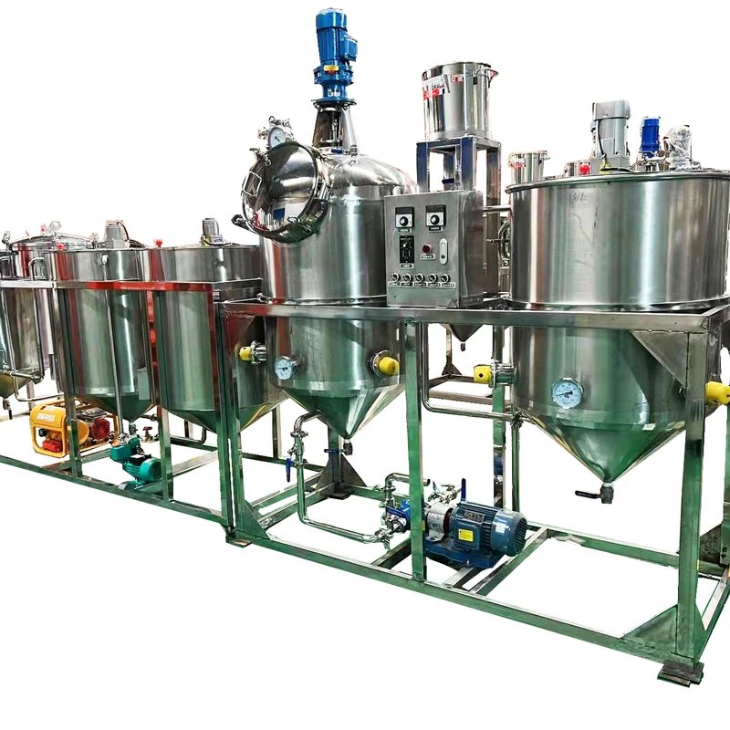 

Customized Industrial Suower Cooking And Automatic Refined Price Small Scale Edible Oil Refining Hine