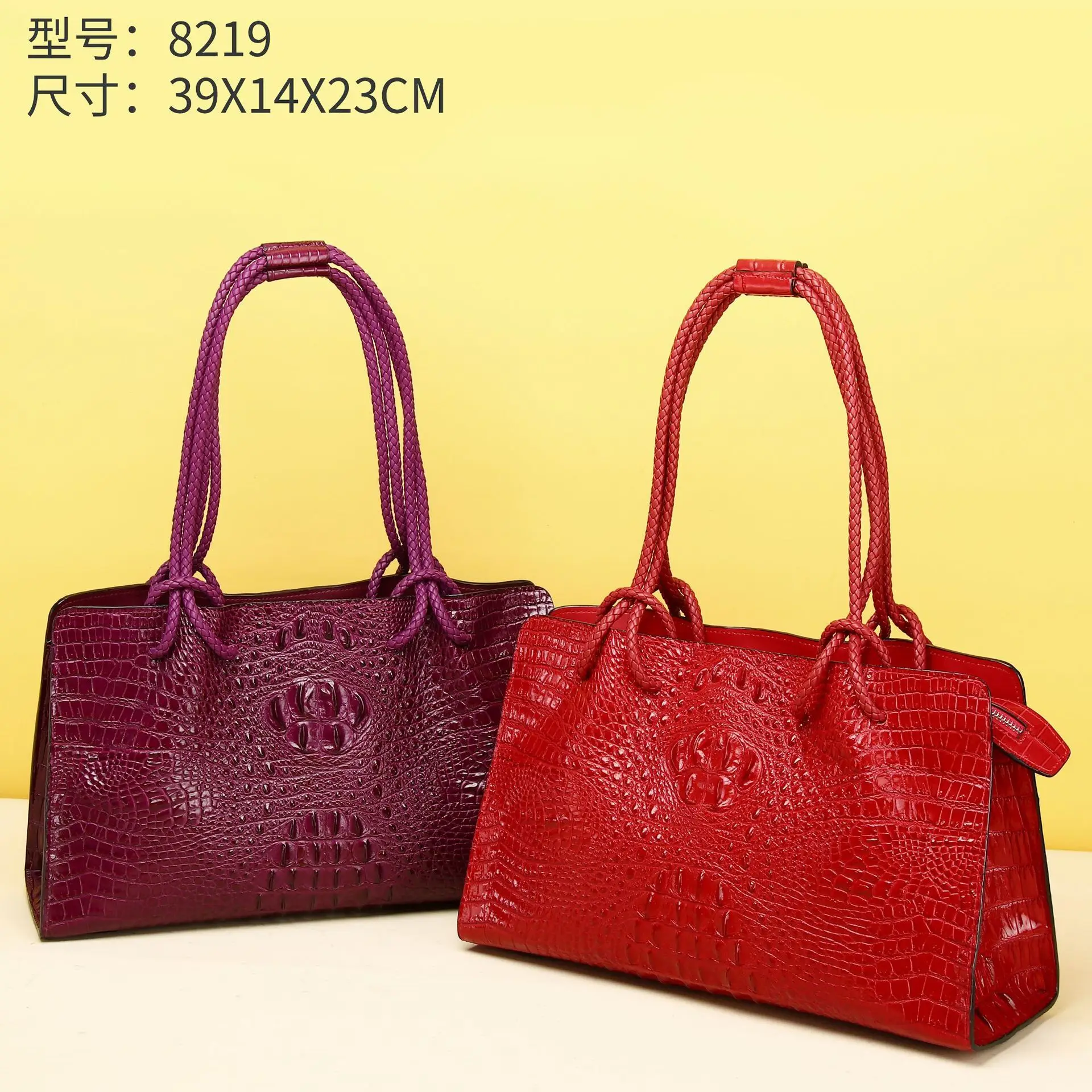 New Crocodile Bone Pattern Women's Luxury Designer Handbag with Large Classic Tote Single Shoulder Diagonal Cross Bag Trendy Bag