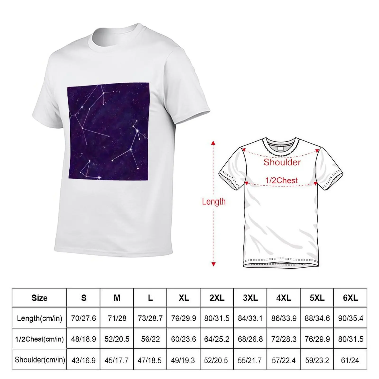 Canis Constellation T-Shirt quick drying graphic t shirt vintage mens clothing