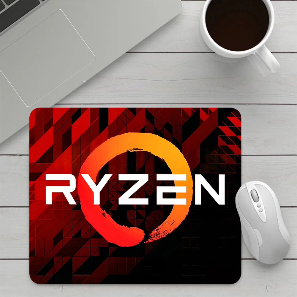 Ryzen-pequeno silicone mouse pad para pc gamer, laptop e escritório acessórios