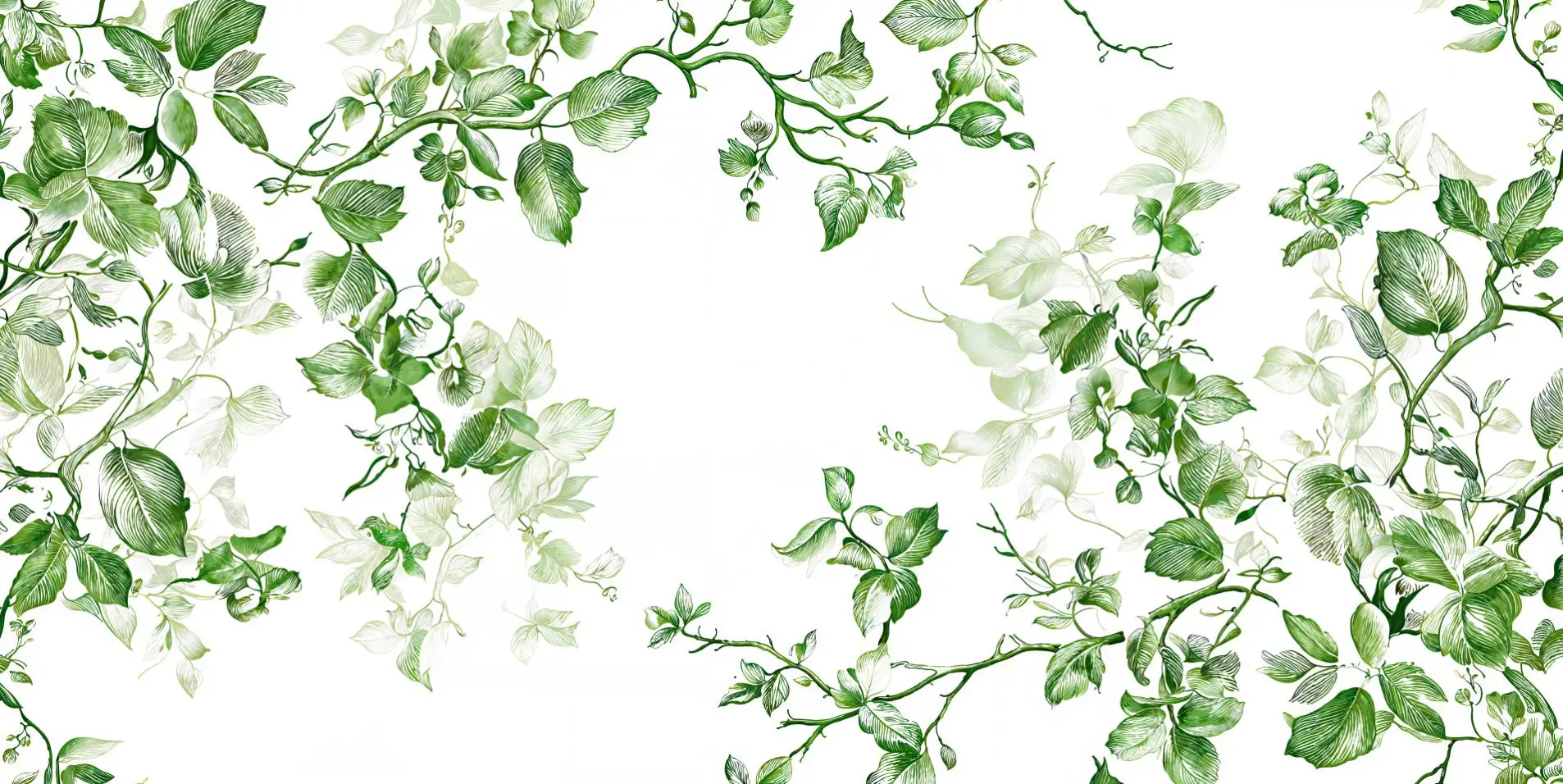 Customized wallpaper tropical plant Nordic lines tropical golden leave mural home decoration urban architecture leaf wallpaper
