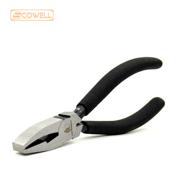 50% fora da qualidade superior 150mm comprimento alicates de vidro convexo 6 Polegada maxila break dobrado nariz nipper CR-V aço