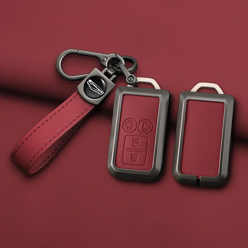 Zinc Alloy Leather Car Smart Key Case Cover Protector Shell For Suzuki Sierra Jimny Swift Embona Spacia Wagon Ertiga Accessories