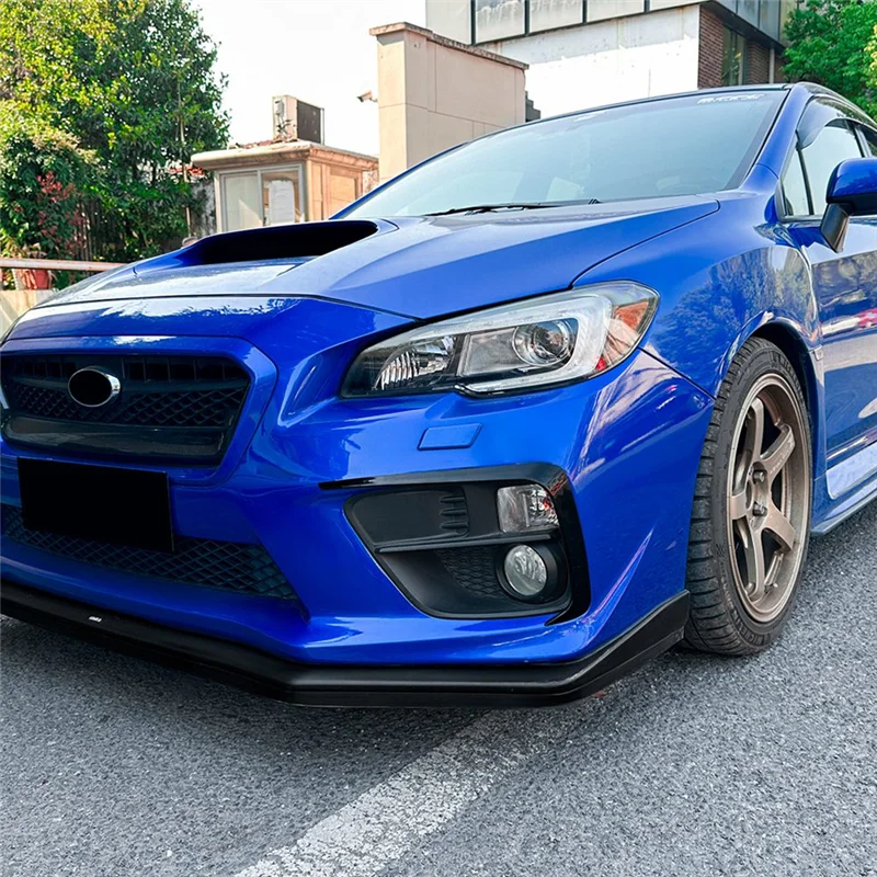 

Car Front Bumper Splitter Spoiler Fog Lamp Spoiler Cover Trim For Subaru WRX STI VA 2014-2016 Bright Black