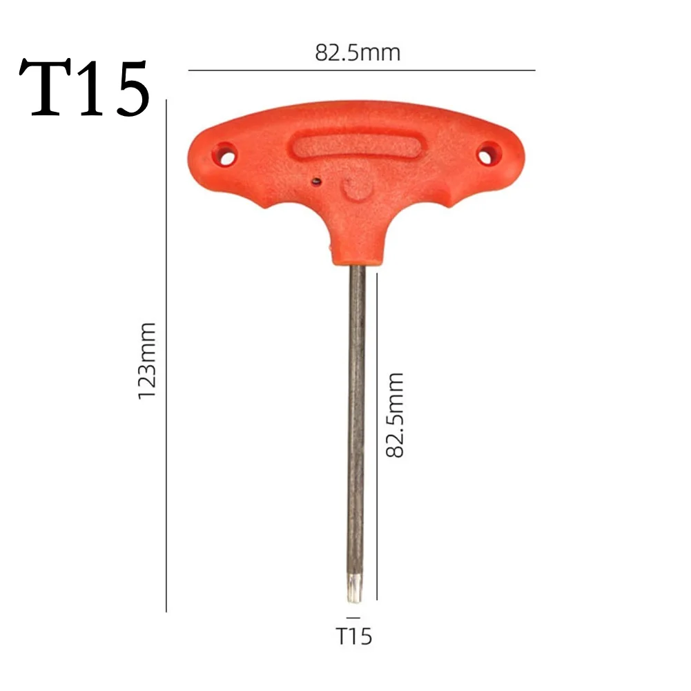 T6/T8/T15  Screw Driver T Shape Inner Hexagon Spanner Key Screwdrivers Handle Repair Screw Driver Wrench Hand Tools