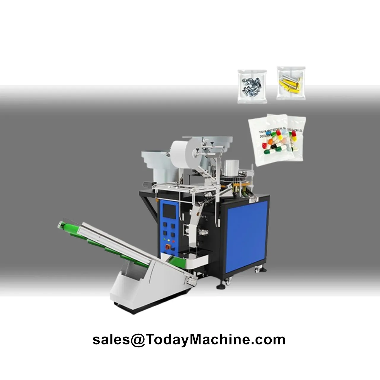 Automatic Wire Nail Bolt Nut Fastener Weighing Counting Bagging Packing Machine