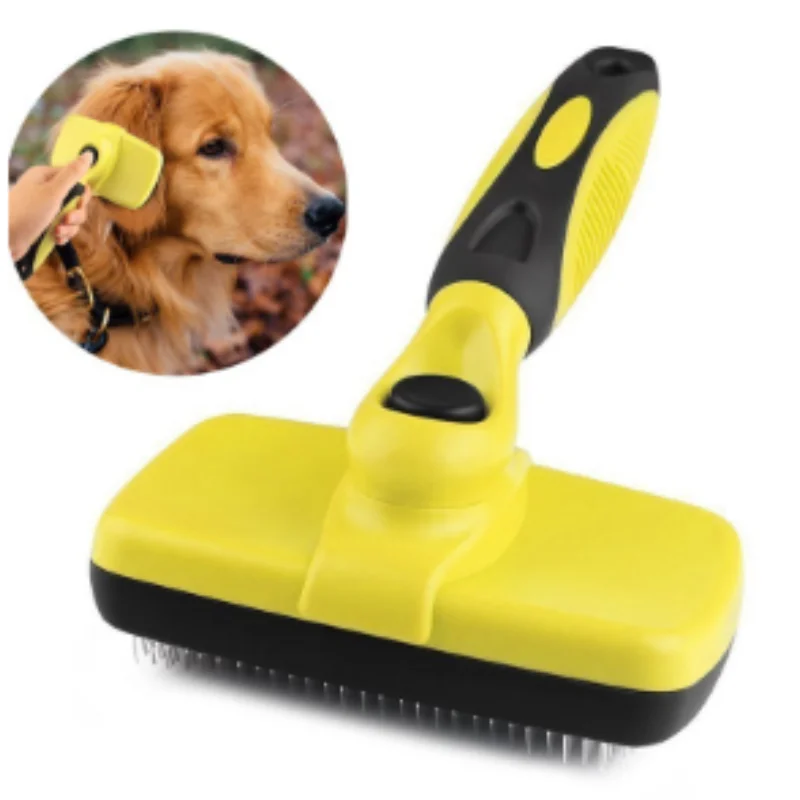 Auto Hair Clean Dog Brush Waterproof Comfortable Small Large Dog Pet Grooming Comb Cat Tools Fits Various Hair