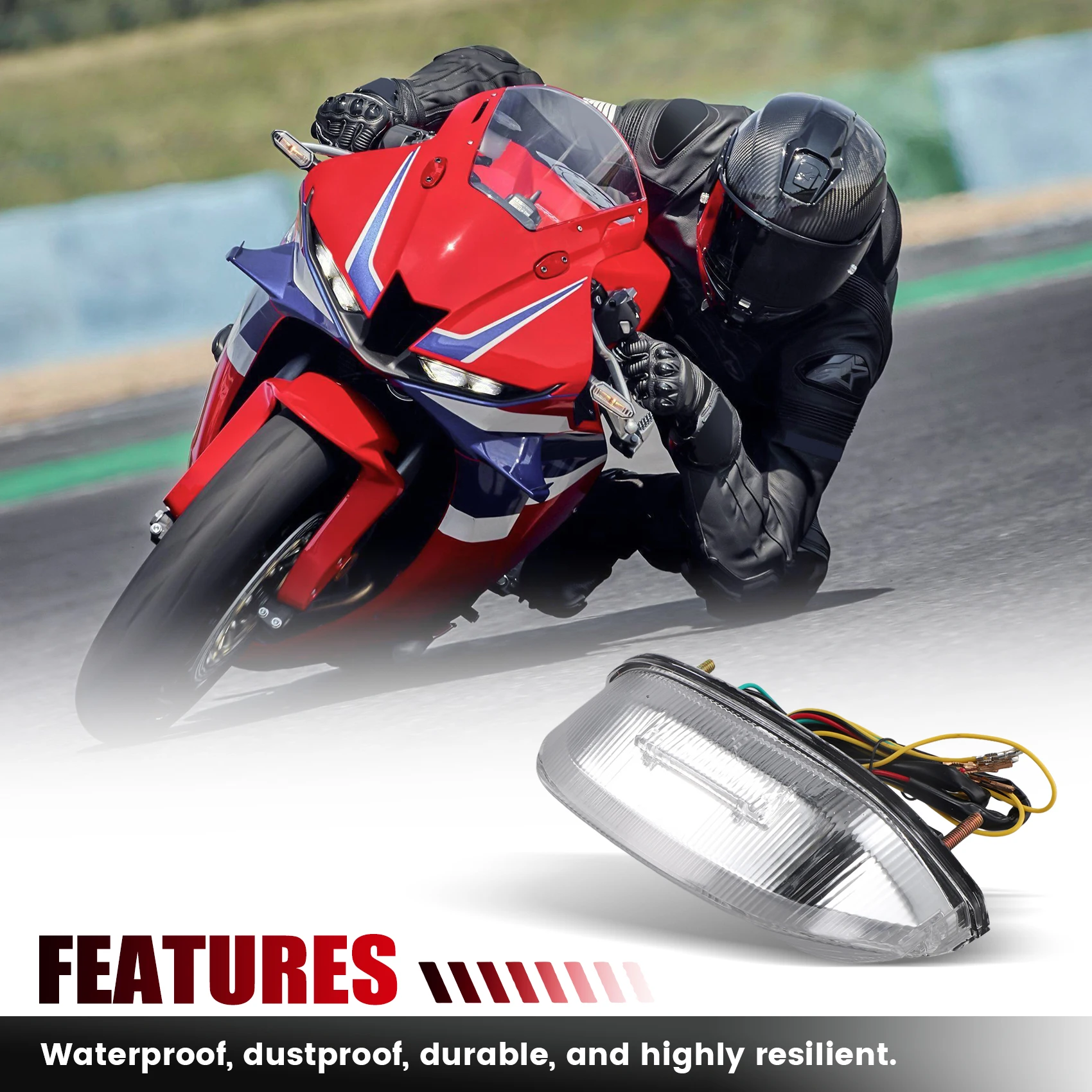 Stable-Rear Tail Light Brake Turn Signals Integrated LED Light For Honda CBR600RR 2013-2023 Accessories