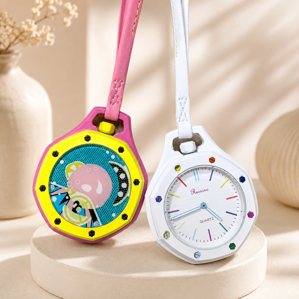 2026-ruixine-new-octagonal-pocket-watch-necklace-multiple-color-options-leather-lanyard-casual-hanging-watch