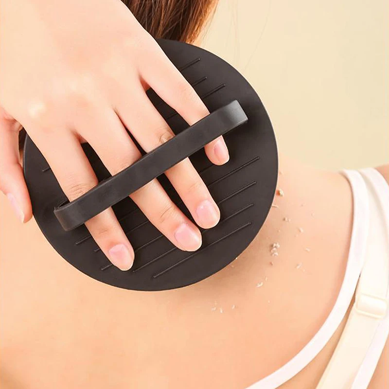 TPR جولة فرك منشفة قفازات فرش التقشير الجلد الميت التنظيف العميق فرشاة تنظيف الجسم فرك الظهر حمام دش أداة #4