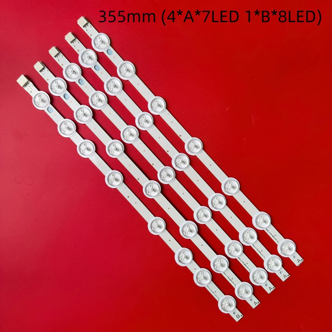 

5 шт. светодиодных лент 40dled_a/b-type для телевизоров 40 дюймов Ves400unds-2d-n02 Led40287fhd 40272smfh 40s3653db 40l1533db 40l1553db Lt-40c750