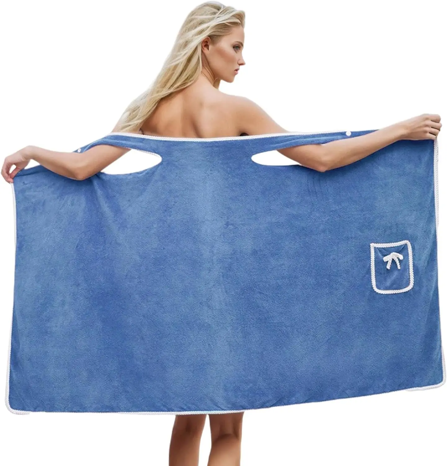 Bathrobe Bath Towel Wrap Womens Wearable Bath Towel Bathtub Shower Dress Absorbent Bathing Skirt for Sauna Spa Shower