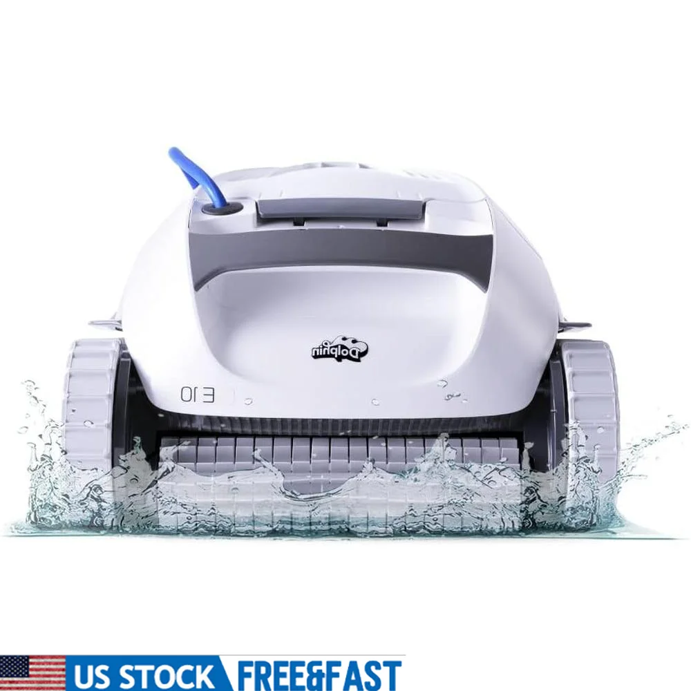 2025 Model E10 Automatic Robotic Pool Vacuum Cleaner Active Scrubber Top Load Filter Smart Navigation Above Ground Pools