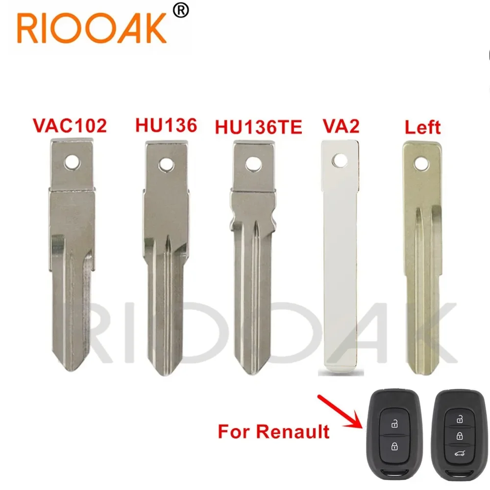 

10pcs Remote Car Key Blade VAC102 VA2 HU136 HU136TE For Renault Megan Modus Clio Kangoo Trafic Logan Sandero Duster Alarm