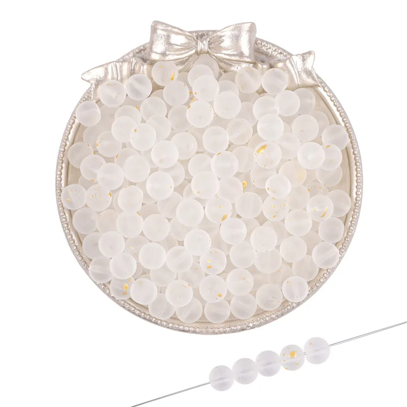 50 sztuk 8MM lato Fantasy galaretki brokat szkło okrągły luźne koraliki do tworzenia biżuterii bransoletki robione ręcznie naszyjniki wisiorek materiał — zdjęcie 6