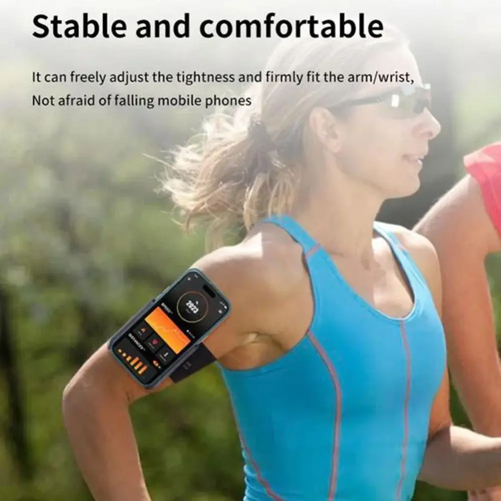 

Противоскользящие нарукавники для бега на открытом воздухе, портативная регулируемая повязка для телефона 360° ° Вращающиеся крепления для телефона