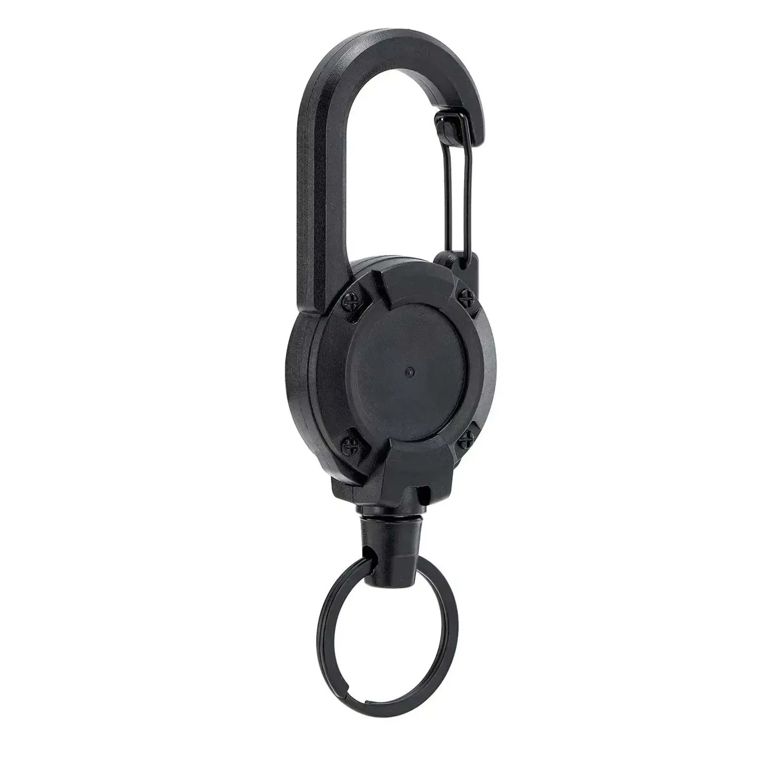 Outdoor Sporty Retractable Key Chain Tool - Heavy Duty Steel Wire Rope, Sturdy Carabiner Buckle & Spring Key Ring image 7