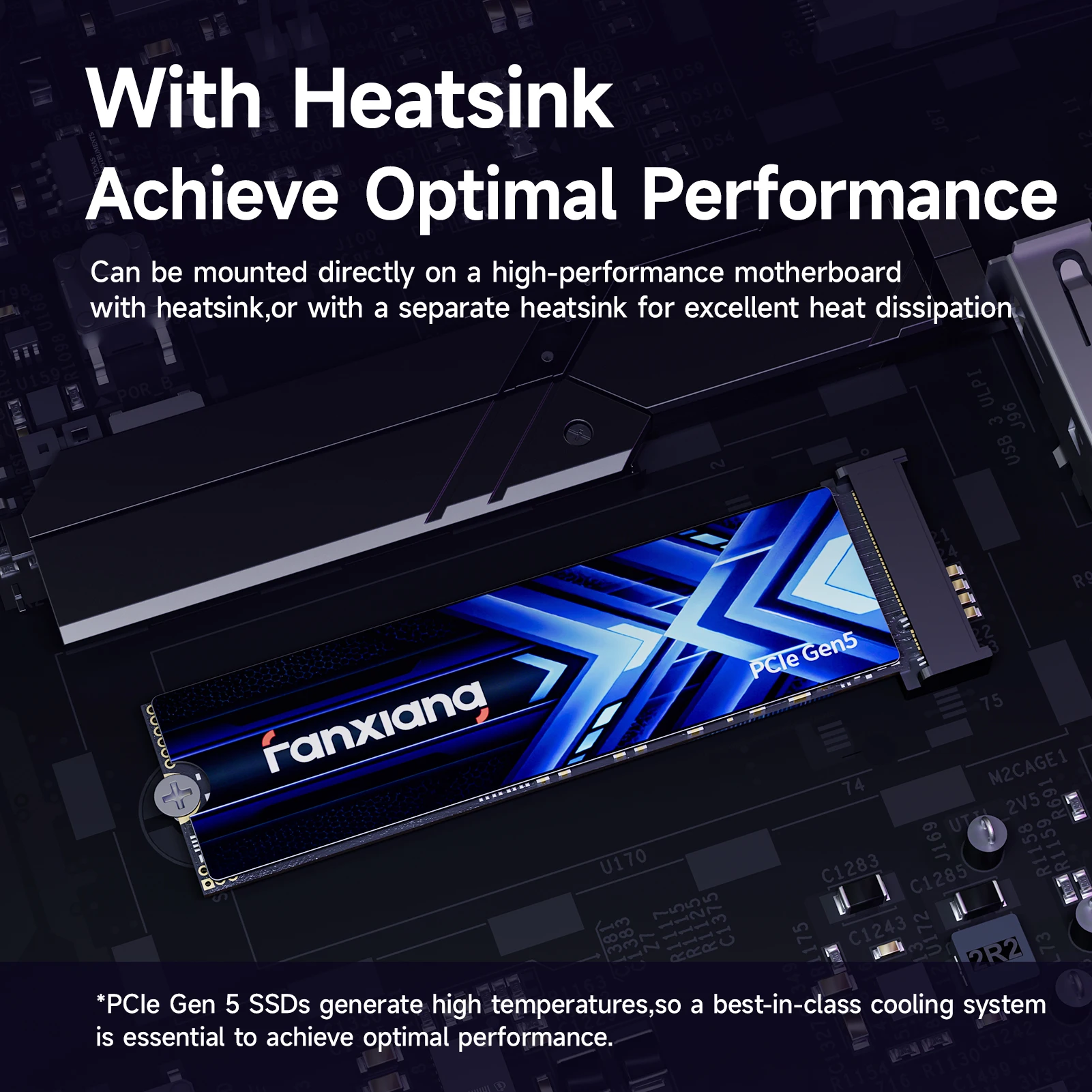 Fanxiang M.2 SSD Hard Disk 1TB 2TB 14000MB/s M2 NVMe SSD PCIe 5.0