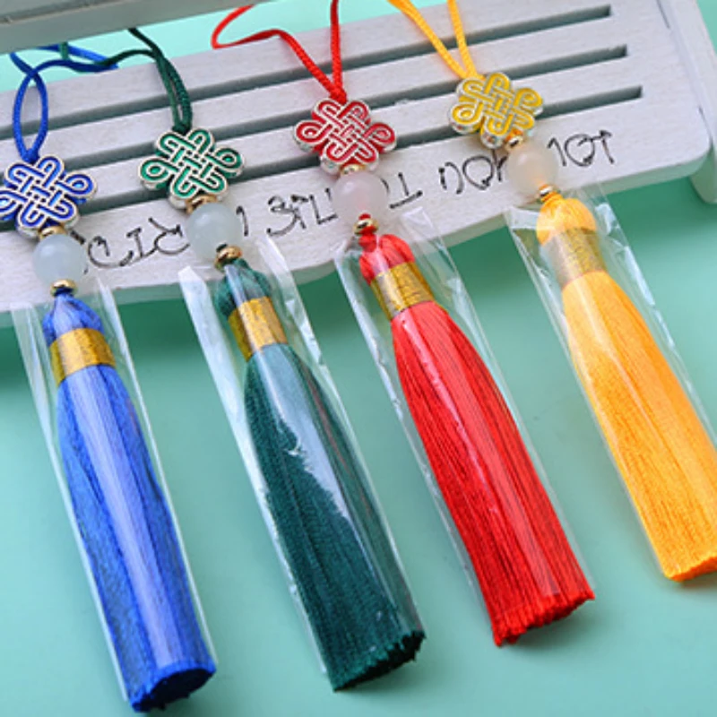 5pcs/lot 8cm Polyester Silk Tassel Cotton Tassels Trim For Sewing Curtains Accessories pendant DIY Car Home Decoration