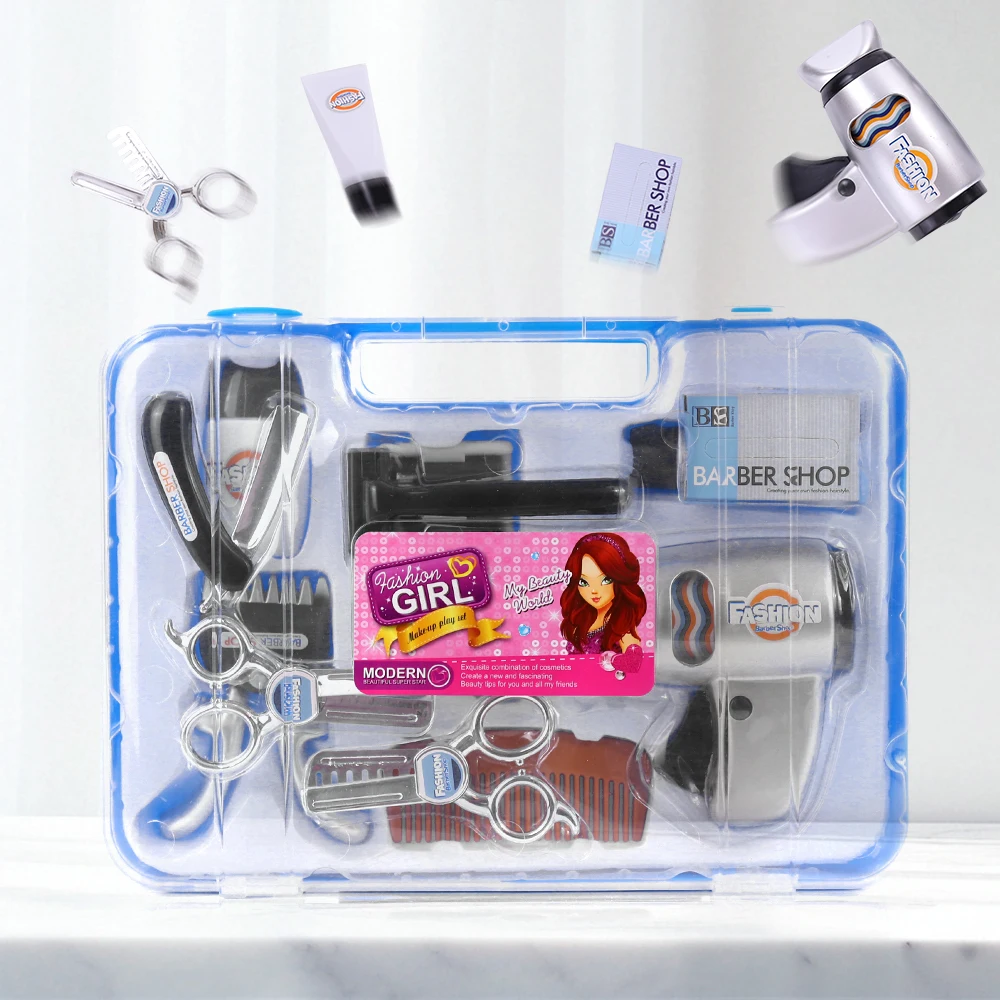 ألعاب تجميل عصرية للفتيات، مجموعة أدوات قص الشعر التظاهري، محاكاة التفاعل بين الوالدين والطفل، ألعاب الحلاقة، هدية عيد ميلاد للأطفال #5