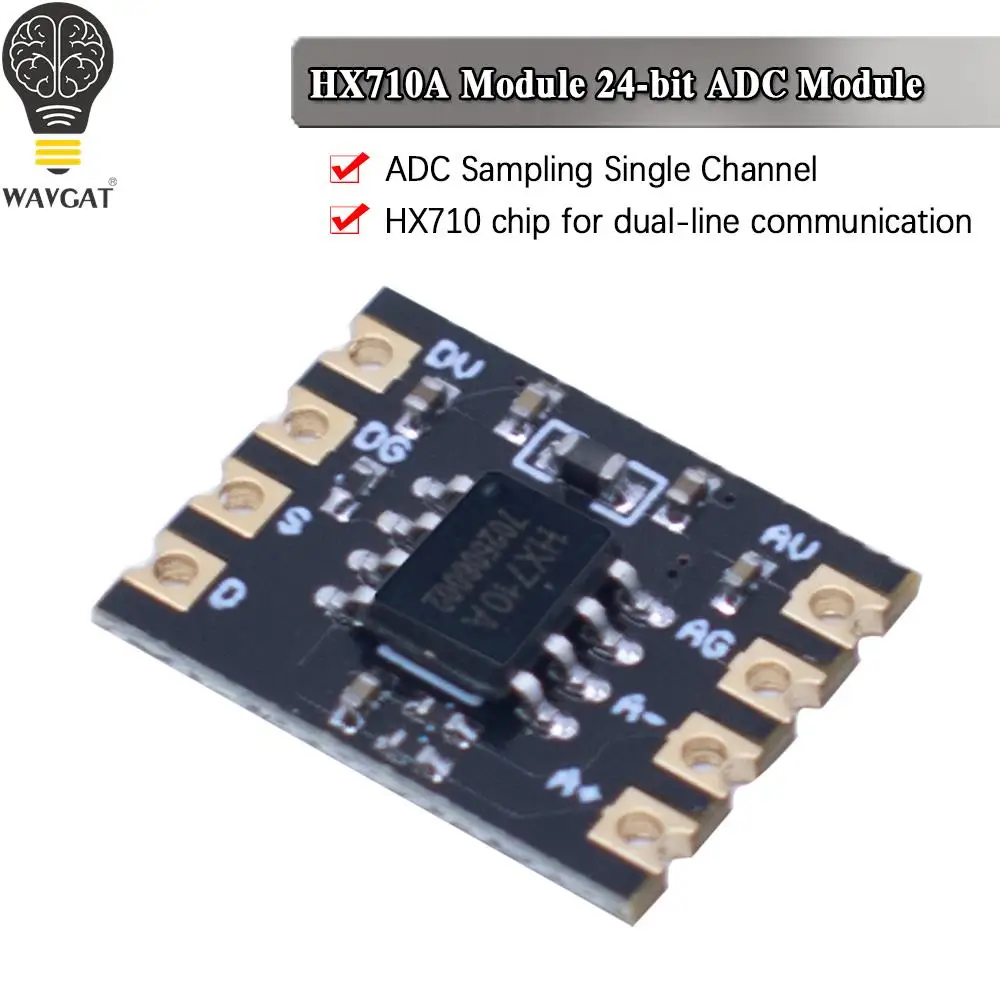 Moduł HX710A 24-bitowy moduł ADC Dwuliniowa próbkowanie komunikacji Jednokanałowy układ HX710A
