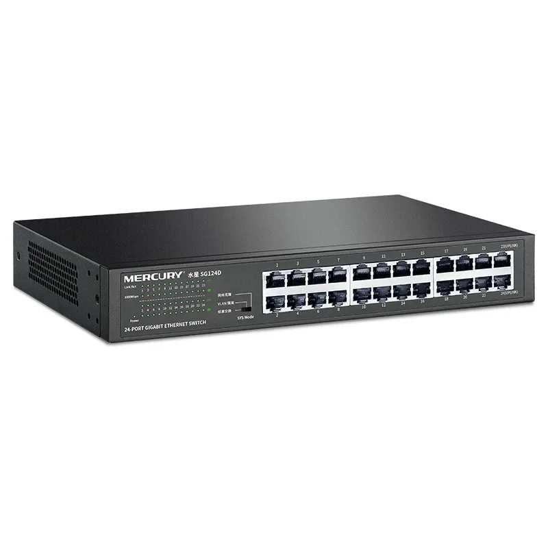 

Mercury 24-port full Gigabit switch SG124D rack network monitoring transmission switch
