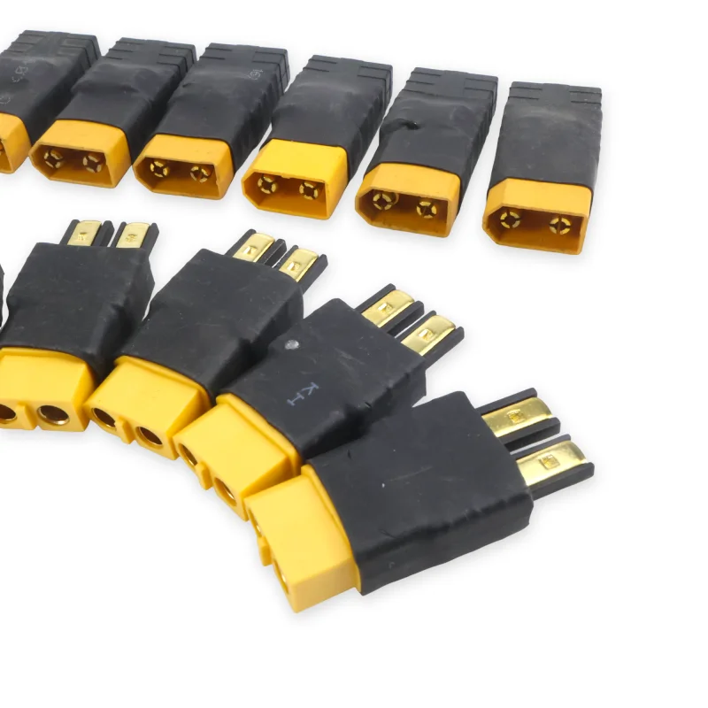 Novo adaptador 6pcsxt60 plugue macho para trx macho/t fêmea para xt60 fêmea para helicóptero rc quadcopter lipo bateria plug conector