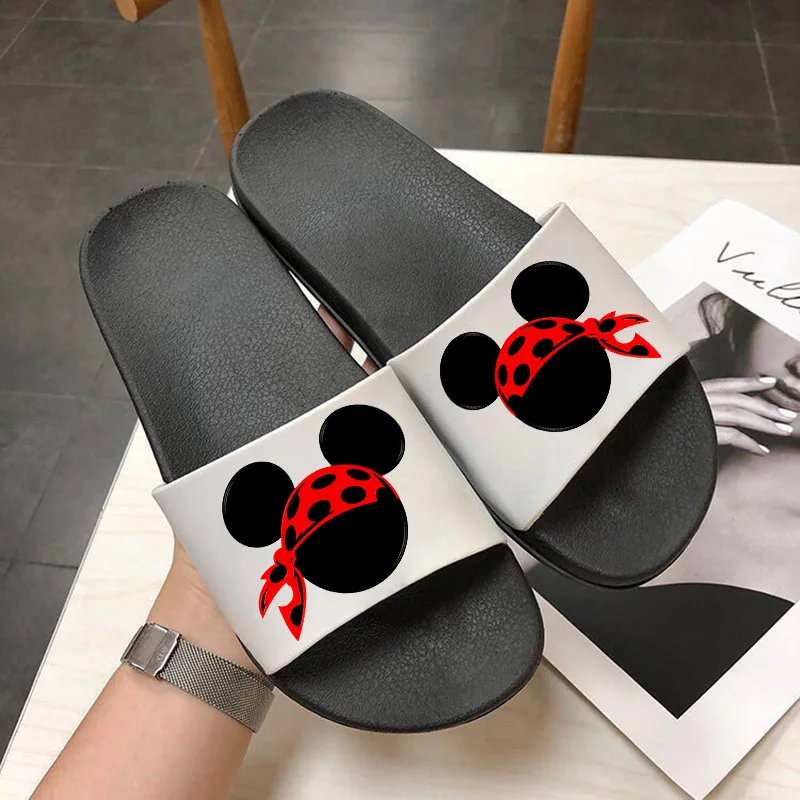 Funny mouse head Printed Slipper Harajuku Female Slippers cartoon Summer Women Slipper Slide Sandals